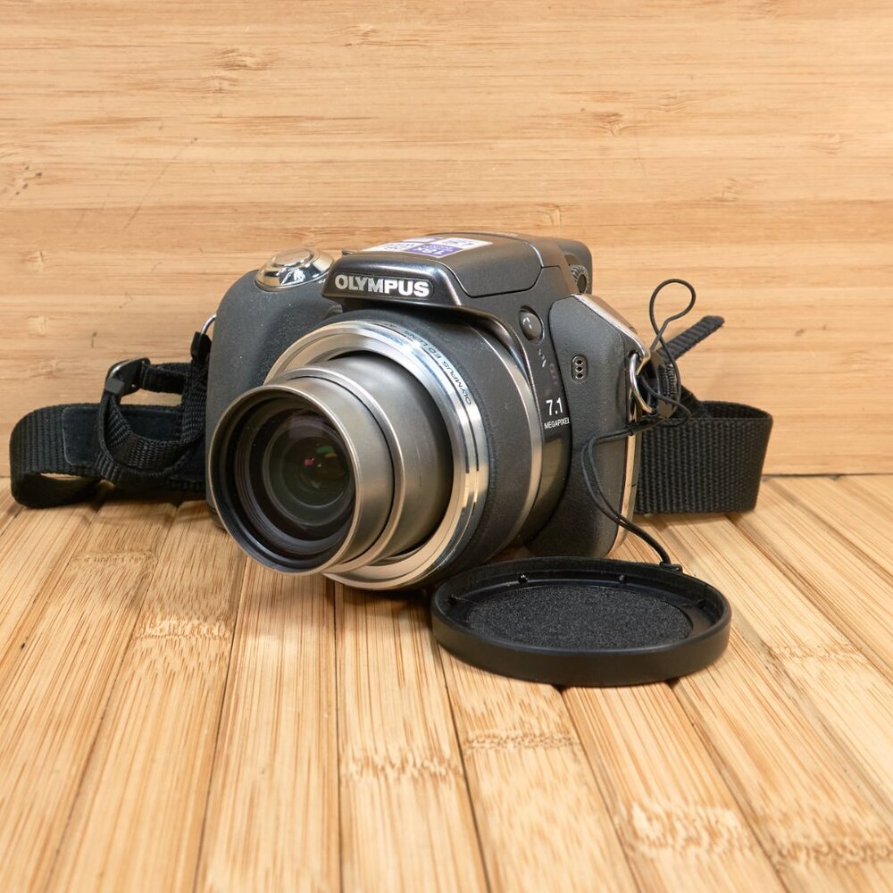 Olympus SP-550UZ Digital Camera Grey 7.1MP 18x Zoom Tested Works